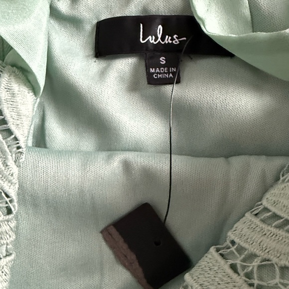 Lulu's “Won Your Heart” Mint Lace Dress - Picture 3 of 6